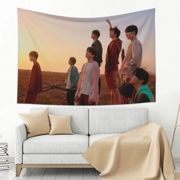 K-POP Bangtan Boys Arazzo da muro Ama te stesso musica RM Jin SUGA jhope Jimin V JUNG KOOK Coperta fotografica