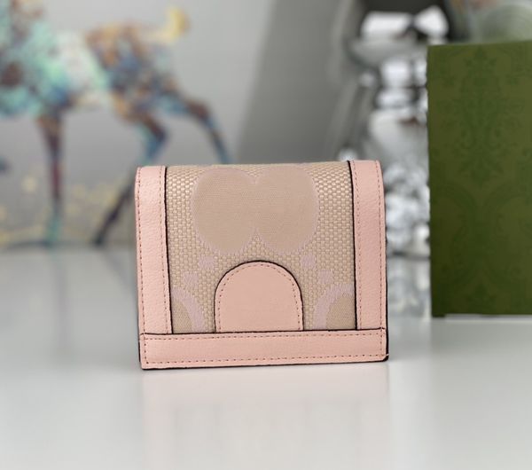 Женские дизайнерские кошельки, роскошный кошелек Ophidia cion, классический короткий держатель для карт с двойной буквой, высококачественная женская модная маленькая сумка-клатч jackie1961 с оригинальной коробкой