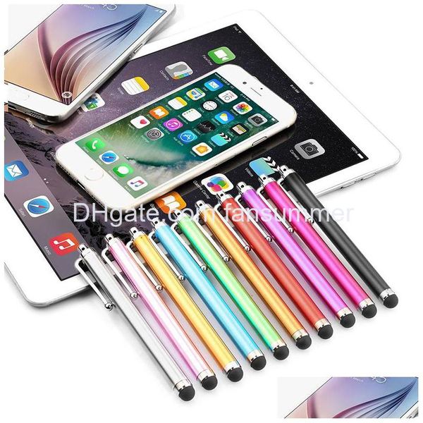 Cell Phone Stylus Pens Guanti Cyberstore Pen Touch screen capacitivo per tablet mobile universale Ipod Ipad cellulare 5 5S 6 6Plus Dhrhu