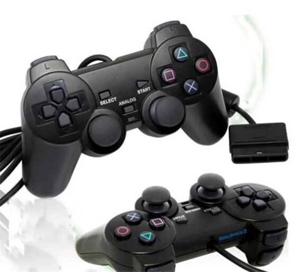 818DD PlayStation 2 Joypad cablato Joystick Controller di gioco per console PS2 Gamepad doppio shock da 12 LL