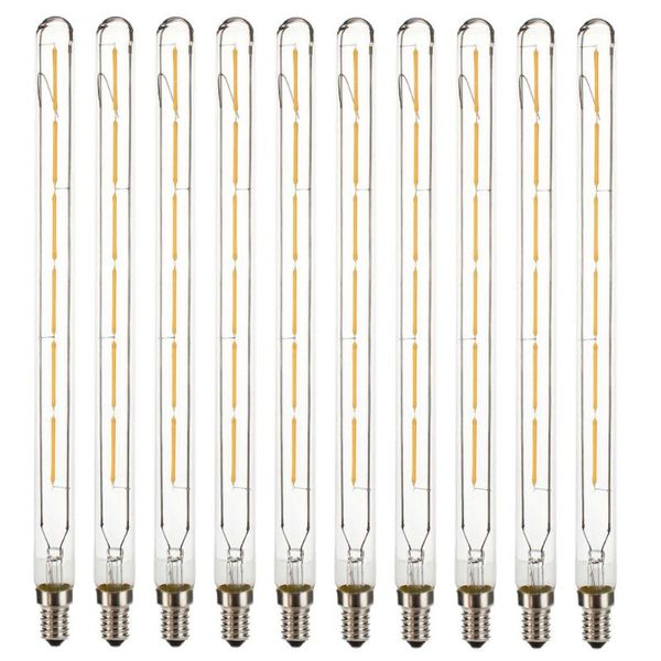 Birnen 10PCS/Lot T20 E14 Vintage W SES LED Filament COB Licht 2700K Lampe ersetzen 60W Halogenlichter AC 220VLEDLEDLEDLED