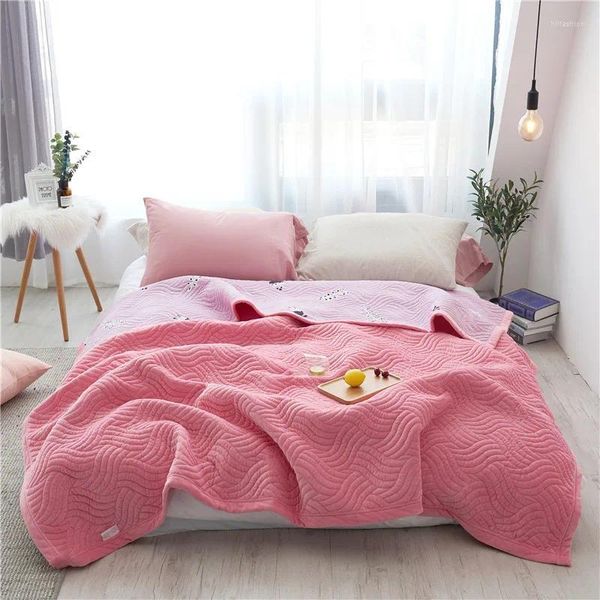 Cobertores Grosso Oversized Crystal Velvet Cama Capa Primavera e Outono Flanela Cobertor Macio Confortável Quente