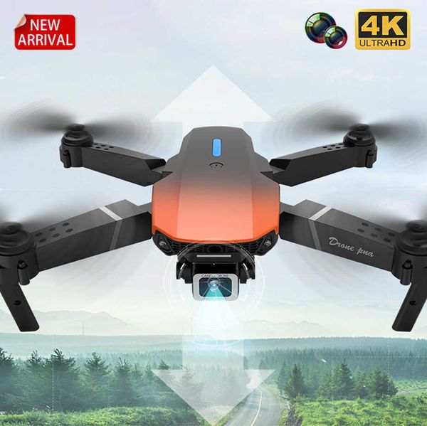 Drone E88 Pro WIFI FPV Com Grande Angular HD 4K 1080P Câmera Altura Segure RC Quadcopter Dobrável Dron Brinquedo de Presente