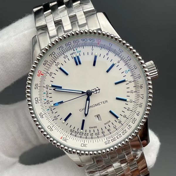 Alta Qualidade Top Marca Reitling NavitimXX Homem Relógio de Pulso Série de Tempo de Luxo Mens Watch Sapphire Mirror Designer Movimento Relógios Mecânicos Automáticos Montre