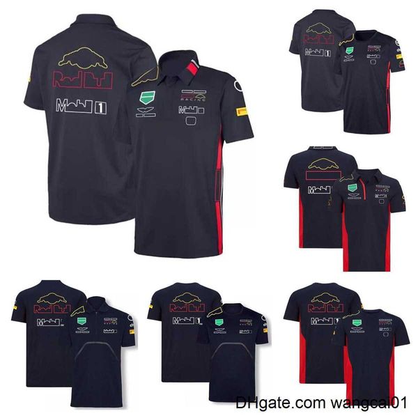 Herren T-Shirts F1-Rennmodell Kleidung Tide Brand Team 2021 Perez Verstappen Cardigan POLO Shirt Polyester Schnelltrocknender Motorrad-Reitanzug mit dem SA 0406H23