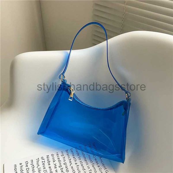 Borse a tracolla Borse Macaron Trasparente Soulder Fasion Borsa da donna in plastica versatile Coolstylishhandbagsstore