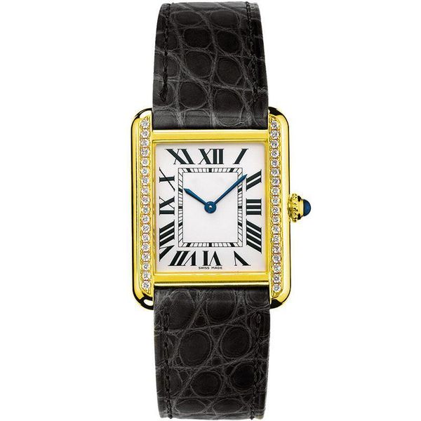 Relógios femininos de luxo da moda para pulsos pequenos relógios tanque para mulheres mecânicos diamante rosa ouro platina retângulo relógio de aço inoxidável senhoras presentes elegantes