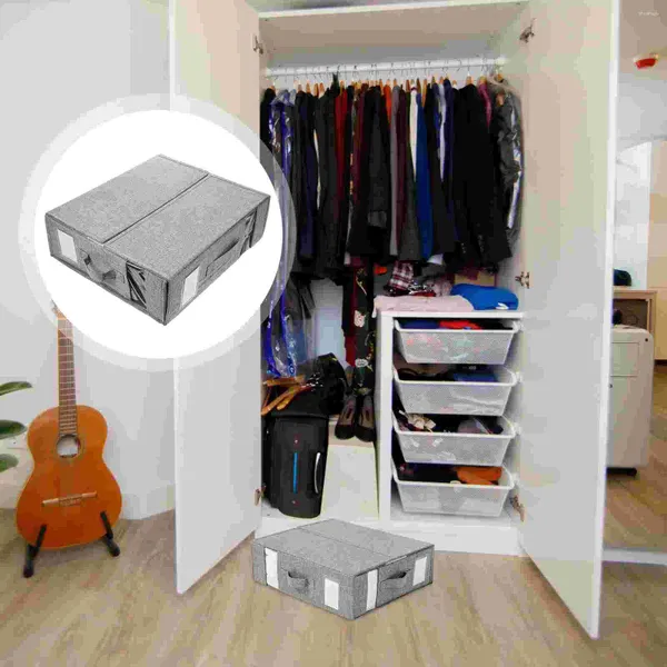 Sacos de armazenamento Organizador de roupas de cama Recipiente dobrável Cobertor Armário Dobrável Fronha