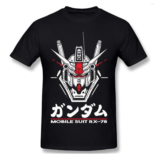 Camisetas Masculinas Summer Shirt RX-78 T-Shirt Algodão MOBILE SUIT GUNDAM Ofertas Tee