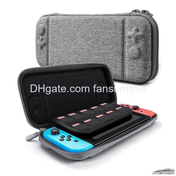 Hüllen Abdeckungen Taschen für Nintendo Switch Konsolenhülle Langlebig Game Card Storage Ns Tragetaschen Harte Eva Bag Shells Portable Prote Dh6Nu