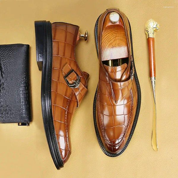 Классические мужские туфли класса люкс без шнуровки, итальянские мужские свадебные модные лоферы ручной работы, офисная дизайнерская обувь A101