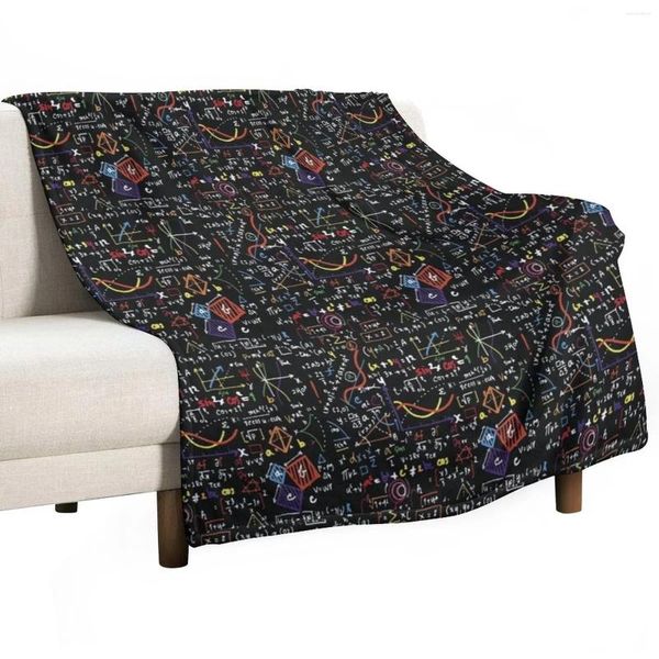 Одеяла Математика Уравнения Пледы Одеяла Фланелевая Ткань Декоративный Диван