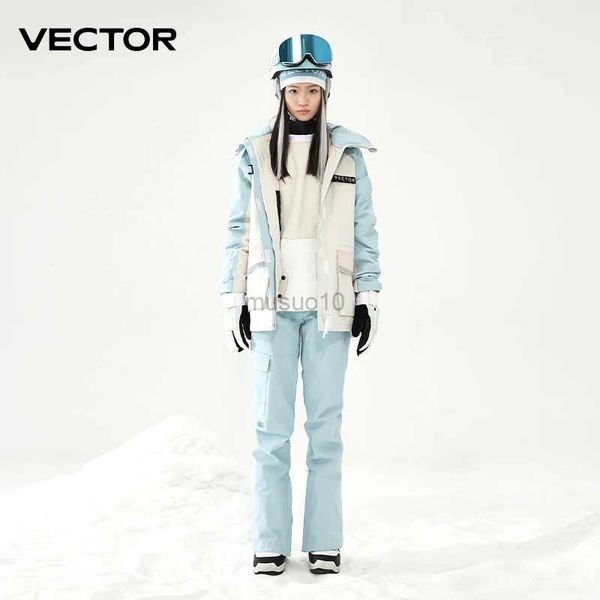 Altri articoli sportivi VECTOR Set completo da sci Donna Uomo Inverno Donna Giacche e pantaloni Caldo impermeabile Donna Giacche Pantaloni Outdoor Sci Bike Camping 2023 HKD231106