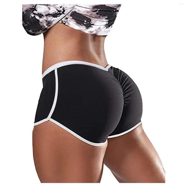 Gym Roupas de Yoga Shorts Mulheres Cantura alta Hip-up Hip-Up Elastic Sport Push Up Running Fitness Roupes Leggings Leggings