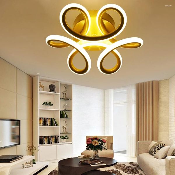 Wandleuchte, nordischer Luxus-Kronleuchter, einfach zu installieren, mentale LED-Pendelleuchte, montiert, florale Form für Wohnzimmer, Schlafzimmer, Esszimmer
