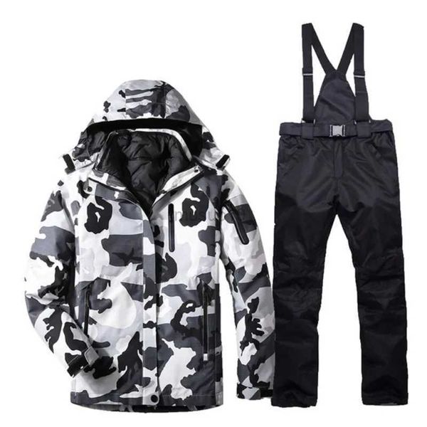 Andere Sportartikel 2020 Neue Herren Winter Skianzug Winddicht Wasserdicht Warm Skifahren Snowboarden Anzüge Männlich Outdoor Verdicken Schnee Jacke + Hosen Sets HKD231106