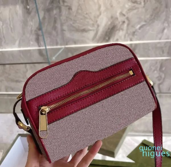 Designer-Luxus-Kameratasche Mode Umhängetasche Handtaschen Buchstabe Doppel G Reißverschluss Klappe Taschen Innenschlitz Tasche Frauen Cross Body Schulter