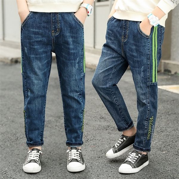 Jeans ienens de 4 a 13 anos de idade jeans roupas calças de jeans infantis de calça infantil de calça de jeans casuais roupas de jeans casuais de meninos 230406