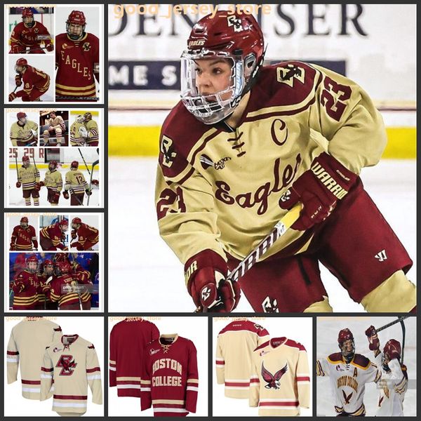 Doug Brown David Emma Maglia del Boston College Craig Janney Brian Leetch Cam Atkinson Johnny Gaudreau Maglie da hockey su misura per uomo giovanile Boston College Eagles