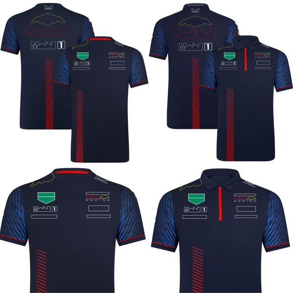 T-shirt da corsa F1 2023 T-shirt polo della squadra di Formula 1 Nuovo sito ufficiale F1 T-shirt campione del mondo Maglia per tifosi di auto Taglie forti