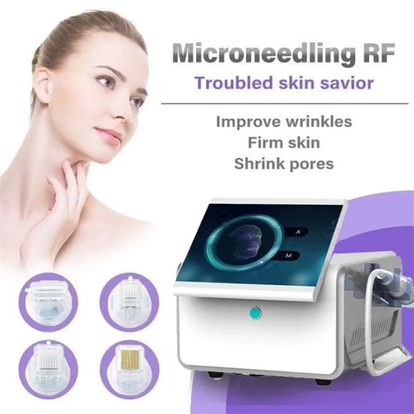 Equipamento de beleza multifuncional Microagulha Máquina de cuidados com a pele do rosto Radiofrequência Acne Cicatriz Estrias Remoção de levantamento de rosto Equipamento de beleza