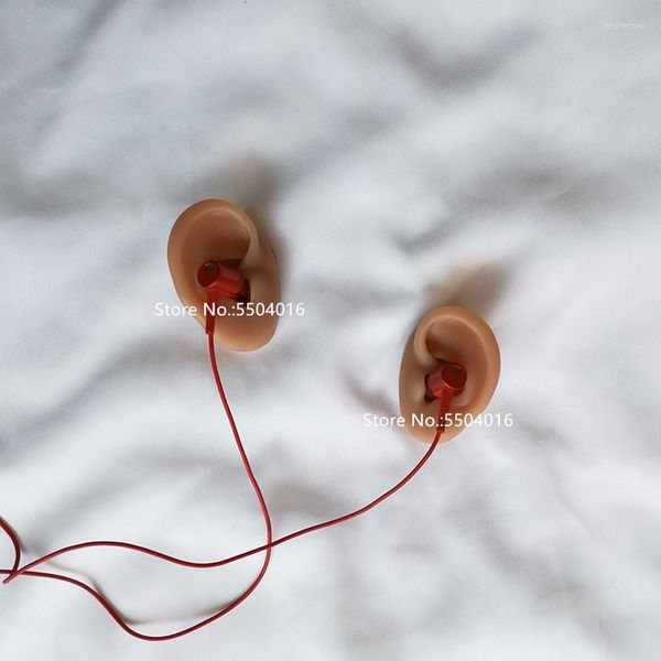 Sacchetti per gioielli Modello di orecchio Pratica di agopuntura in silicone Risorse didattiche destra e sinistra per orecchini a lobo con display scientifico