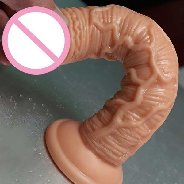 Massager macio Big Dildo Penis Toys Sexy para mulher masturbadores femininos Strap no plugue anal Dildos para homens para adultos