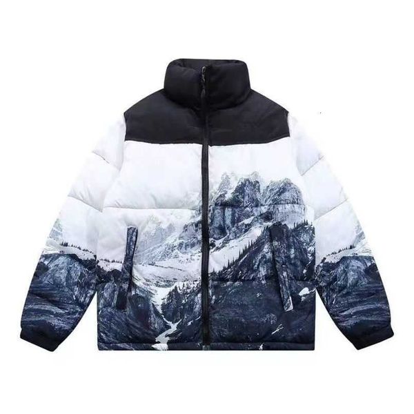 Designer High Street Fashion Northern Winter Outdoor Daunenjacke reine Baumwolle Brief bestickt Männer und Frauen tragen warme Kleidung Oln7