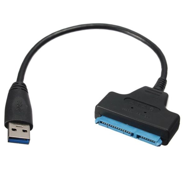 Freeshipping 5 adet Süper Hız USB30 - SATA 22 Pin Adaptör Kablosu 25 inç SSD Sabit Disk Sürücü AATTR