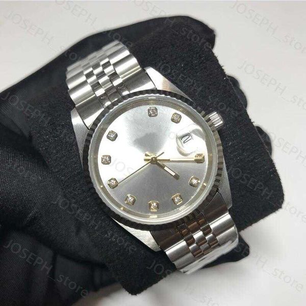 Andere Uhren 18 Stile Silberuhr Automatik Asia 2813 Luxusuhren Männer Frauen Datejust 36mm Kehren Uhren leuchtende Nadeln A Edelstahl wris J230407