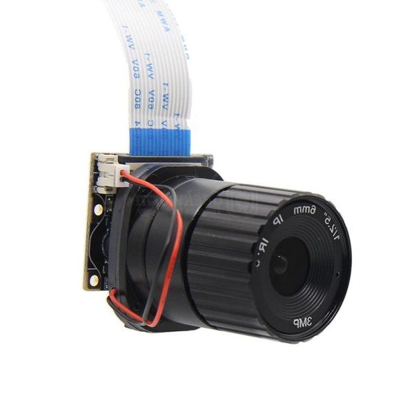 Frete grátis câmera Raspberry Pi / 5MP 6mm distância focal visão noturna placa de câmera NoIR com IR-CUT para Raspberry Pi 3 modelo B / 2B / B /Zer Efmm