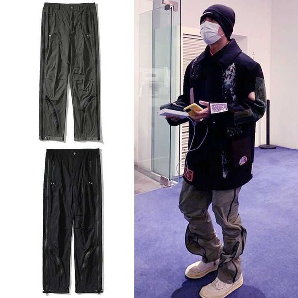 Far.archive 21ss Pantaloni con zip laterale High Street tridimensionali Performance Wook