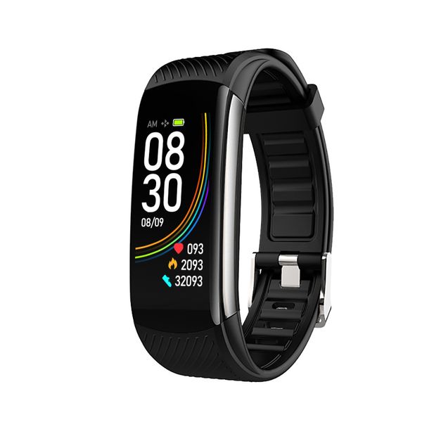 C6T Pulseira Inteligente para Homens Mulheres Multi-Função Frequência Cardíaca Monitor de Pressão Arterial Passo Monitoramento do Sono Fitness Modo Esporte Relógio