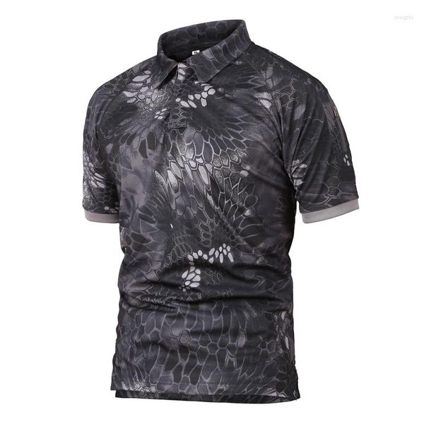 Magliette da uomo Esercito Bella camicia da uomo militare estate tattica da combattimento T-shirt mimetica traspirante ad asciugatura rapida