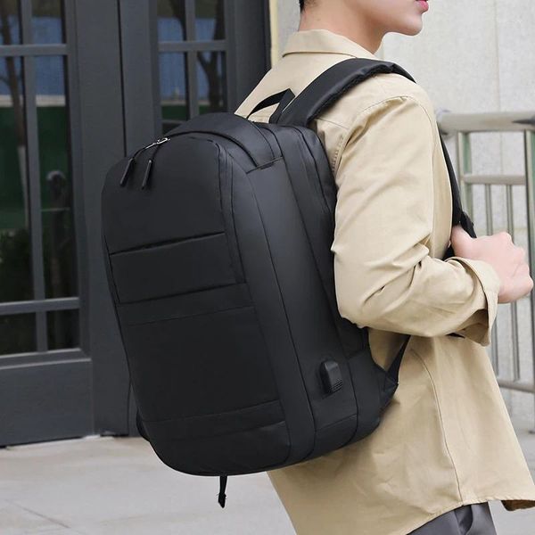 Rucksack Laptop Business Schlanke, langlebige Laptops Reiserucksäcke mit USB-Ladeanschluss College School Computertasche Geschenke für Männer