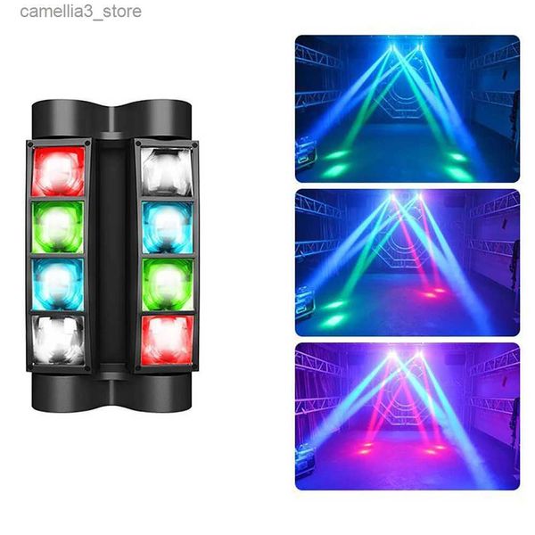 Movendo a cabeça luzes mini aranha luz de palco led dj movendo a cabeça discoteca luz rgb festa casamento luz decorativa dmx512 barra natal luz estroboscópica q231107