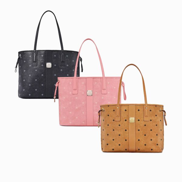 Set da 2 pezzi in vera pelle Borsa shopping MC double face Donna weekend Portafogli uomo Pochette Borsa a tracolla di lusso Tote con portamonete Borsa a tracolla firmata