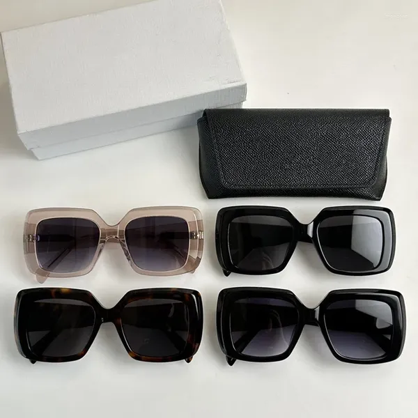 Sonnenbrille Fashion Square für Frauen 2023 Schwarz Hochwertige Designer UV400 Sonnenschutz