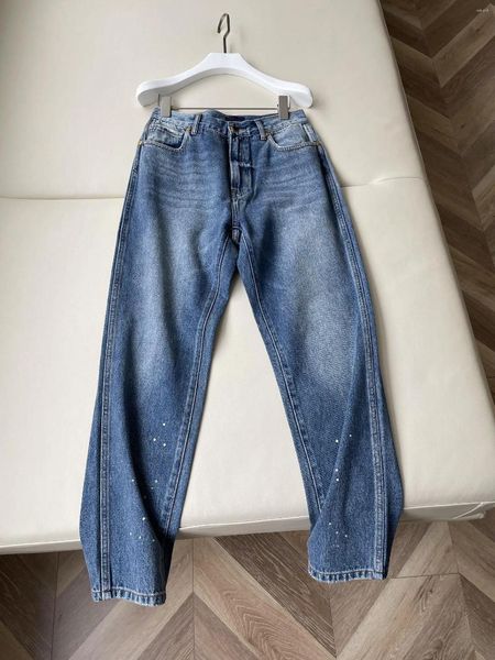 Damenhose Paint Point Jeans Retro Straight Version Casual Fashion 2023 Sommer Stil 0319