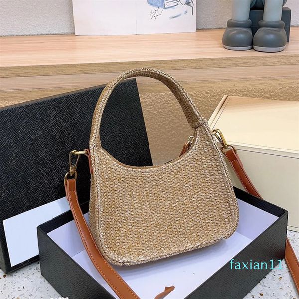 Umhängetasche Designer Frauen Sommer Neue Woven Umhängetasche Handtasche Damen Luxurys Mode Einfarbig Klassische Muster Geldbörse Handtaschen