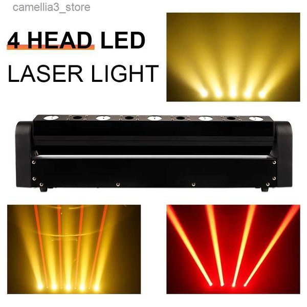 Moving Head Lichter Moving Head Laser + LED Strahl 4-Auge RGB DMX Controller Rotierende Bühnenbeleuchtung Professionelle DJ Disco Bar Club Unterhaltung Party Q231107