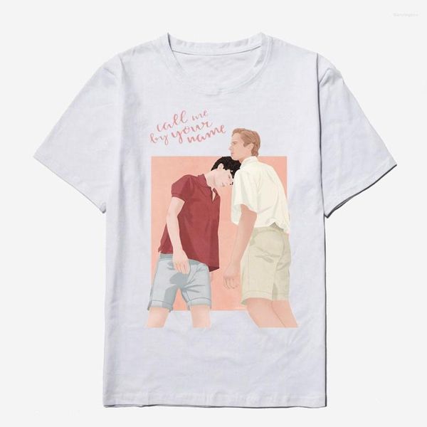 Herren T-Shirts Call Me By Your Name Shirt Herren T-Shirts Sommer Casual Fashion Cool Streetwear Harajuku European Style Cotton Tee Men