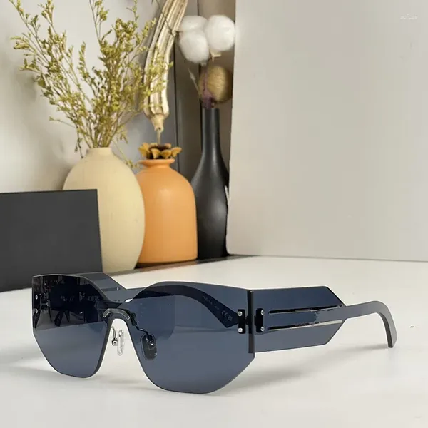 Sonnenbrille 2023 Harz Randlos Trendprodukt Damenmode Retro Markendesigner UV400