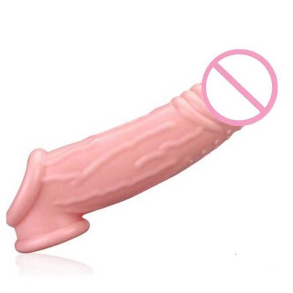 Massaggiatore giocattolo del sesso 2 Dildo maschili stile Ritardo riutilizzabile Eiaculazione Peni Anelli Estensore in silicone per uomo Migliora l'abilità sessuale