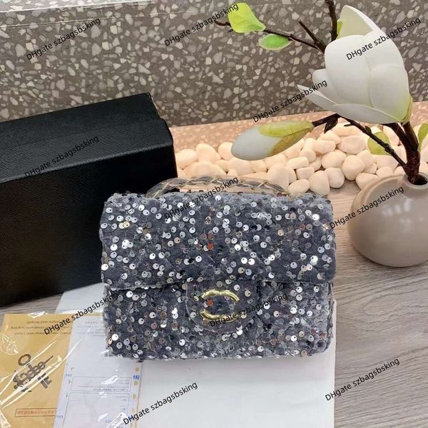 Borsa a tracolla da donna Borsa di lusso di design 90% Vendita calda in fabbrica Borsa a tracolla con catena di moda portatile all'ingrosso con diamanti pieni di diamanti