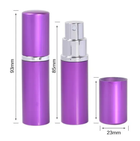 Großhandelsaluminiumglasflasche 10ML Geschenk-Parfümflaschen Hochwertige nachfüllbare Mini-Duftflasche Parfümzerstäuber