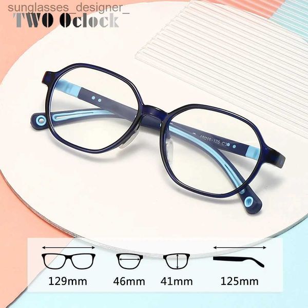 Sonnenbrillenrahmen Flexible TR90 Kinderbrillenrahmen Jungen Mädchen Anti-Blaulicht-Brillen Kinderbrille 0 Dioptrien Optik BrillengestellL231107