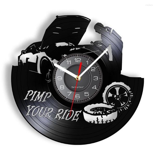 Orologi da parete Meccanico Servizio auto Orologio Riparazione pneumatici Garage Design moderno Registro di guida Pimp Your Ride Orologio da appendere