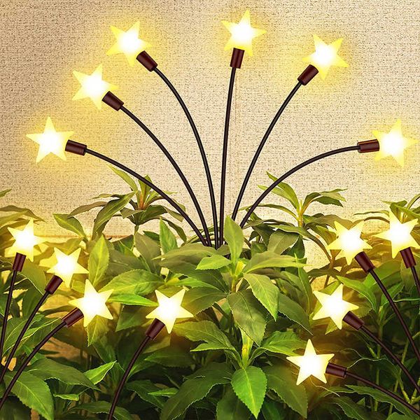 Lampade da giardino Luci da giardino solari luci a led impermeabili per esterni Firefly stelle luci oscillanti Paesaggio Villa layout terrazza decorazione prato g P230406