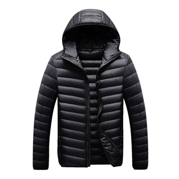 2023 Autunno/Inverno stagione inversa piumino d'anatra bianco corto con cappuccio sportivo casual leggero cappotto caldo tendenza da uomo